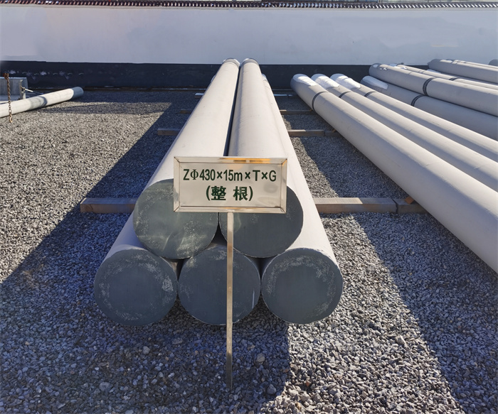 湖北430×15米×T×G终端电线杆